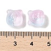 Transparent Spray Paint Glass Beads GLAA-Z011-01J-3