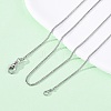 Brass Curb Chains Necklaces for Women NJEW-D302-73P-1