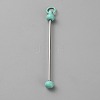 Iron Bar Beadable Keychain for Jewelry Making DIY Crafts IFIN-SZC0005-01A-10-1