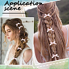 60Pcs 3 Colors Ribbon Bowknot Alligator Hair Clip PHAR-SC0001-007-5