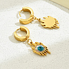 Stainless Steel Evil Eye Hoop Earrings BR9271-4