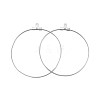 316 Surgical Stainless Steel Hoop Earring Findings X-STAS-P238-09P-06-1