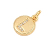 Brass Micro Pave Clear Cubic Zirconia Charms CU-CBA56CE-12G-L-2