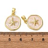 Brass Enamel Pendants KK-F911-01B-G03-3