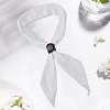 2Pcs 2 Colors Leather & Alloy & Synthetic Turquoise Scarf Clips AJEW-CL0005-24C-7