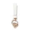 Microfiber & Zinc Alloy & Crystal Rhinestone Keychain KEYC-G062-01D-2