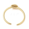 Shell Shape Brass Open Cuff Rings LS-KK-K384-04G-3