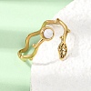 304 Stainless Steel Cuff Open Rings for Women GG-CBA7994-03G-06-3