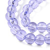 Baking Paint Transparent Glass Beads Strands DGLA-N006-6mm-06-3