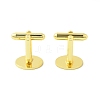 Rack Plating Brass Cuff Button KK-L151-10G-2