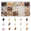DICOSMETIC 119G 15 Styles Natural Mixed Shell Beads Sets BSHE-DC0001-01-1