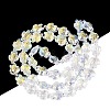 Electroplate Transparent Glass Beads Strands EGLA-N055-04A-11-2