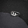 Number 201 Stainless Steel Adjustable Cuff Rings FS-WG22891-02-1