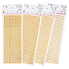 4 Sheets 4 Styles Acrylic Self Adhesive Stickers DIY-GF0014-71B-1