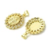 Brass Micro Pave Cubic Zirconia Pendants KK-H472-53G-G-2