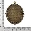 Large Vintage Tibetan Style Alloy Pendant Cabochon Settings X-TIBEP-M018-70AB-NF-3