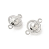SHEGRACE Brass Round Links XGR0126P-122P-2