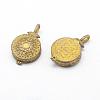 Brass Locket Pendants KK-F722-06C-RS-2