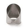 Non-Tarnish 304 Stainless Steel Open Cuff Ring RJEW-Z015-02P-3