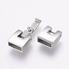 Tarnish Resistant 304 Stainless Steel Fold Over Clasps STAS-E144-147P-3