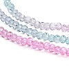 Transparent Painted Glass Beads Strands X1-DGLA-A034-T2mm-A10-4