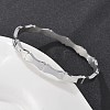 Bamboo Joint 304 Stainless Steel Bangles for Women BJEW-Z092-01P-1