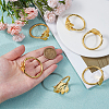 16Pcs Christmas Theme Alloy Napkin Rings AJEW-GF0013-16G-3