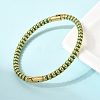 304 Stainless Steel Enamel Bangles for Women BJEW-D408-37G-5