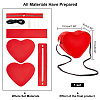 DIY Heart Coin Purse Pouch Making Kit DIY-WH0292-71-2