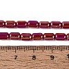 Electroplate Opaque Glass Beads Strands EGLA-Q132-03A-C02-4