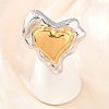 Irregular 304 Stainless Steel Cuff Open Rings SA-CBV3037-01GP-1