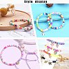 Flat Round Handmade Polymer Clay Beads LS-CLAY-R067-8.0mm-04-5