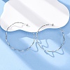 304 Stainless Steel Wavy Stud Earrings EJEW-R028-02P-1