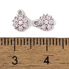 Brass Micro Pave Cubic Zirconia Charms KK-L212-17P-3