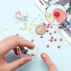 CREATCABIN 500Pcs 10 Colors 2-Hole Glass Seed Beads SEED-CN0001-03-3