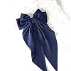 Solid Color Long Bowknot Satin Hair Barrettes PW-WGAD6A6-06-1