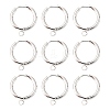 201 Stainless Steel Huggie Hoop Earring Findings STAS-P283-01F-S-2