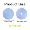 50Pcs Food Grade Eco-Friendly Silicone Beads SIL-TA0002-89H-3