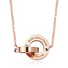 Stainless Steel Pendant Necklaces for Women FH7875-4-1