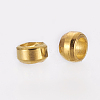 Brass Crimp Beads X-E002-G-NR-3