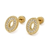 304 Stainless Steel with Rhinestone Stud Earrings EJEW-G364-24G-1