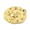 Real 18K Gold Plated Vacuum Plating 304 Stainless Steel Pendants STAS-L278-003G-10-2