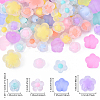 60G 4 Styles Frosted Transparent Acrylic Beads OACR-YW0002-66-3