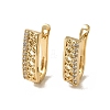 Brass Micro Pave Cubic Zirconia Hoop Earring EJEW-L271-10KCG-05-1