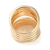 Multi Layer Alloy Wrap Finger Rings for Women RJEW-K277-02G-4