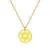 Stylish Stainless Steel Star of David Pendant Necklace for Women's Daily Wear NW9851-1-2