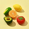 5Pcs 5 Styles Food Grade Eco-Friendly Silicone Focal Beads SIL-FS0001-03-2