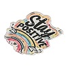 Motivational Quote Stay Positive Printed Acrylic Pendants MACR-K362-01L-2