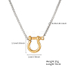 Stainless Steel Horseshoe Pendant Men's Necklaces DB4490-1-3