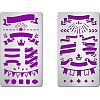 2Pcs 2 Style 304 Stainless Steel Cutting Dies Stencils DIY-FG0001-98-1
